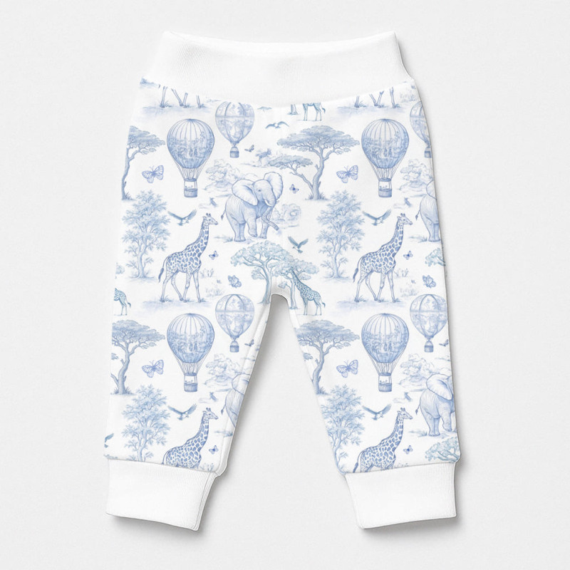 Cotton Baby Joggers BR014 BLUE TOILE AFRICA Cotton Baby Joggers BR014 BLUE TOILE AFRICA