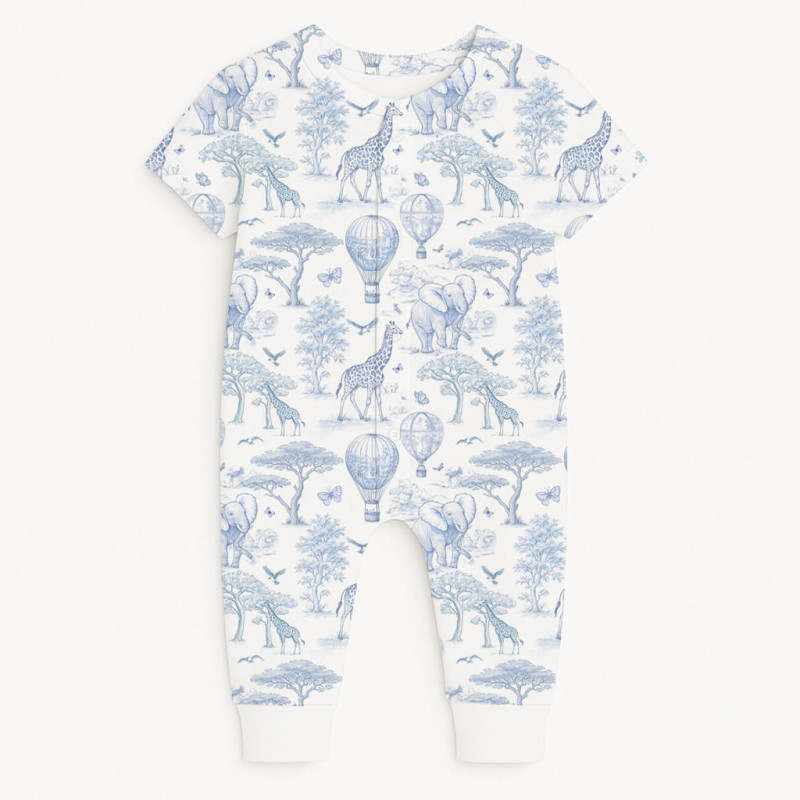 Romper Short sleeve K061 BLUE TOILE AFRICA