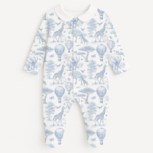Babygrow with collar 100% p..