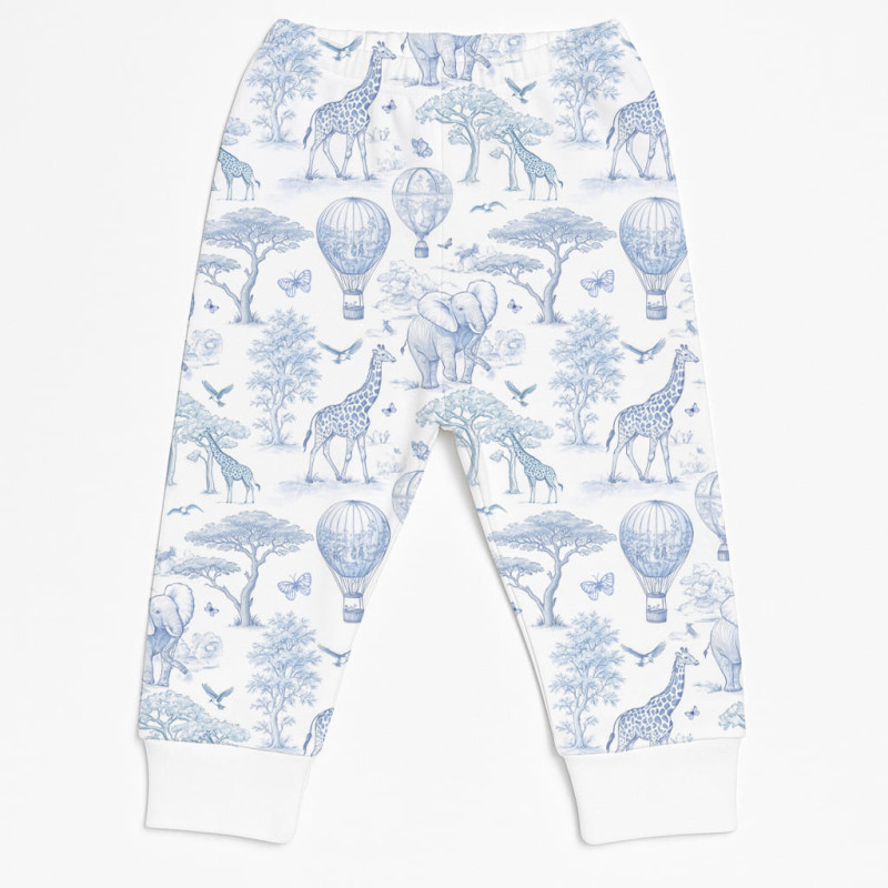 Бавовняні штанці-джогери для малюка BR001 BLUE TOILE AFRICA