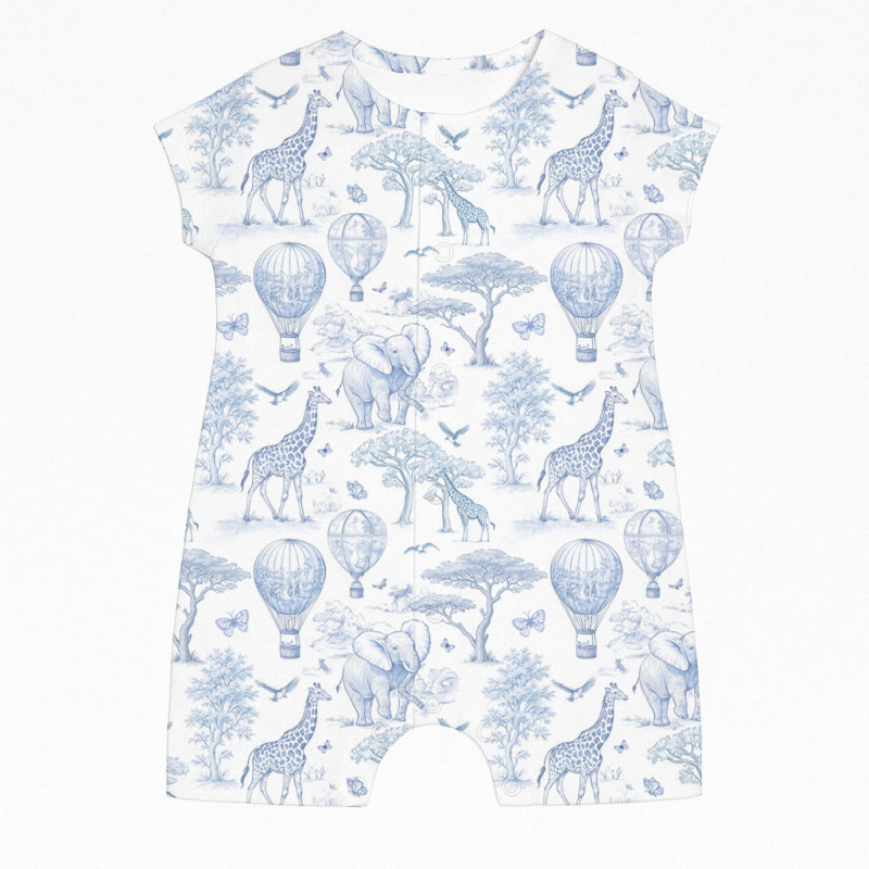 Supima Cotton Shortie R003 BLUE TOILE AFRICA Supima Cotton Shortie R003 BLUE TOILE AFRICA