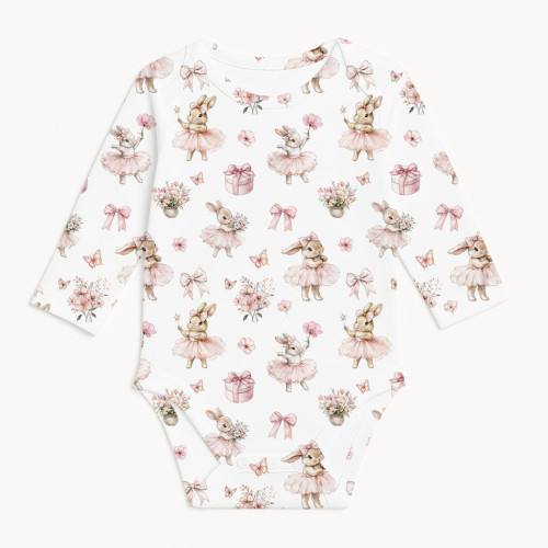 Printed Long-Sleeved Bodyve..