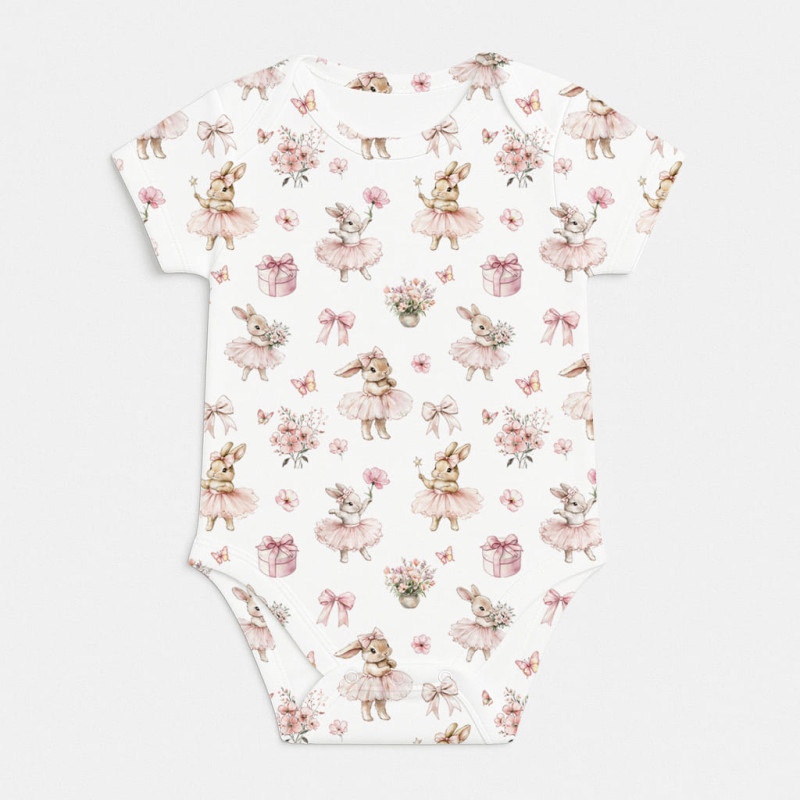 Printed Short-Sleeve Bodyvest for Babies BSHL001 BUBBLES Printed Short-Sleeve Bodyvest for Babies BSHL001 BUBBLES
