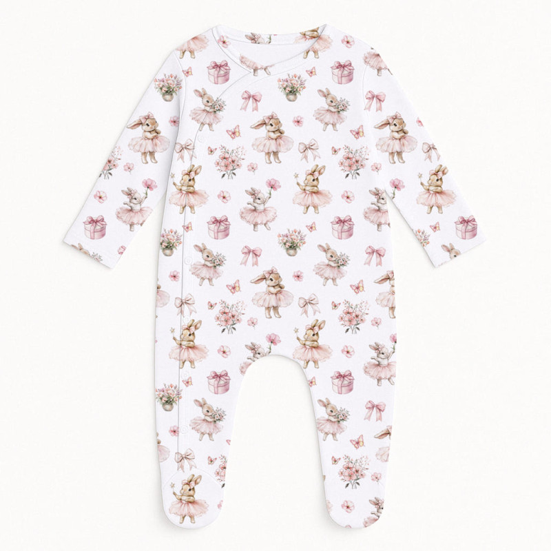 Babygrow for baby with Side Opening K020 BUBBLES
