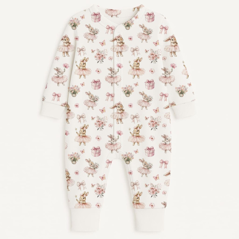 Long sleeve Romper for baby K060 BUBBLES