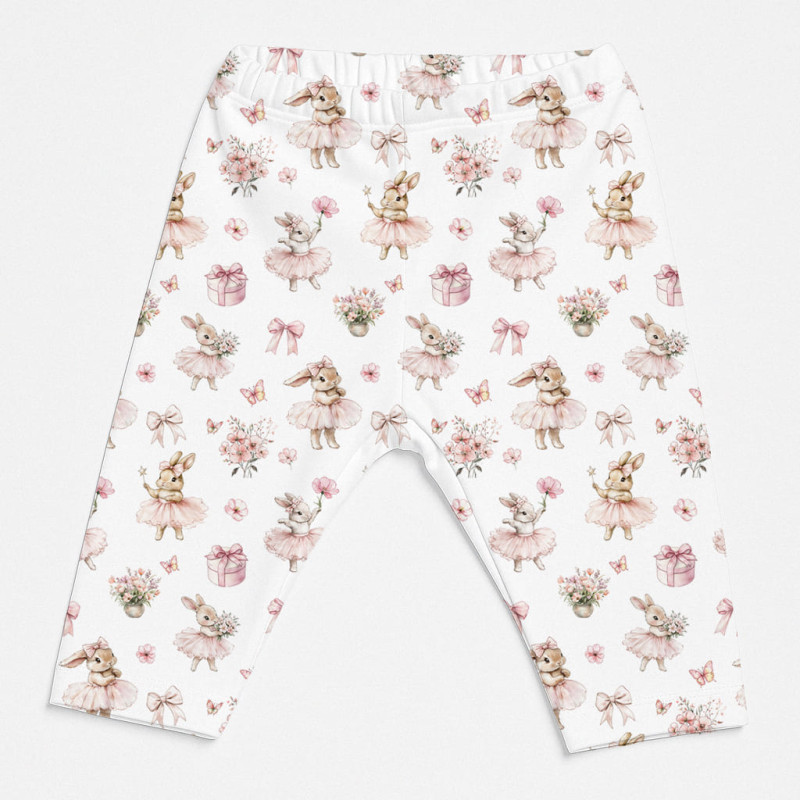 Girls’ Organic Pima Cotton Leggings L003 BUBBLES
