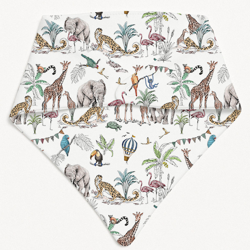 Triangle Bandana Bib for Babies Bib001 MADAGASKAR Triangle Bandana Bib for Babies Bib001 MADAGASKAR