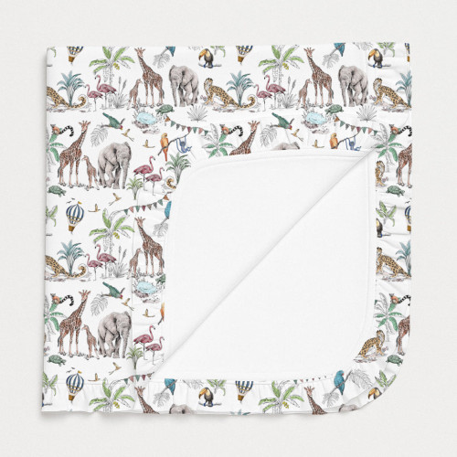 Two-Layer Baby Blanket with..