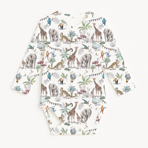 Printed Long-Sleeve Front F..