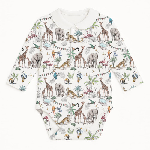 Printed Long-Sleeve Front F..