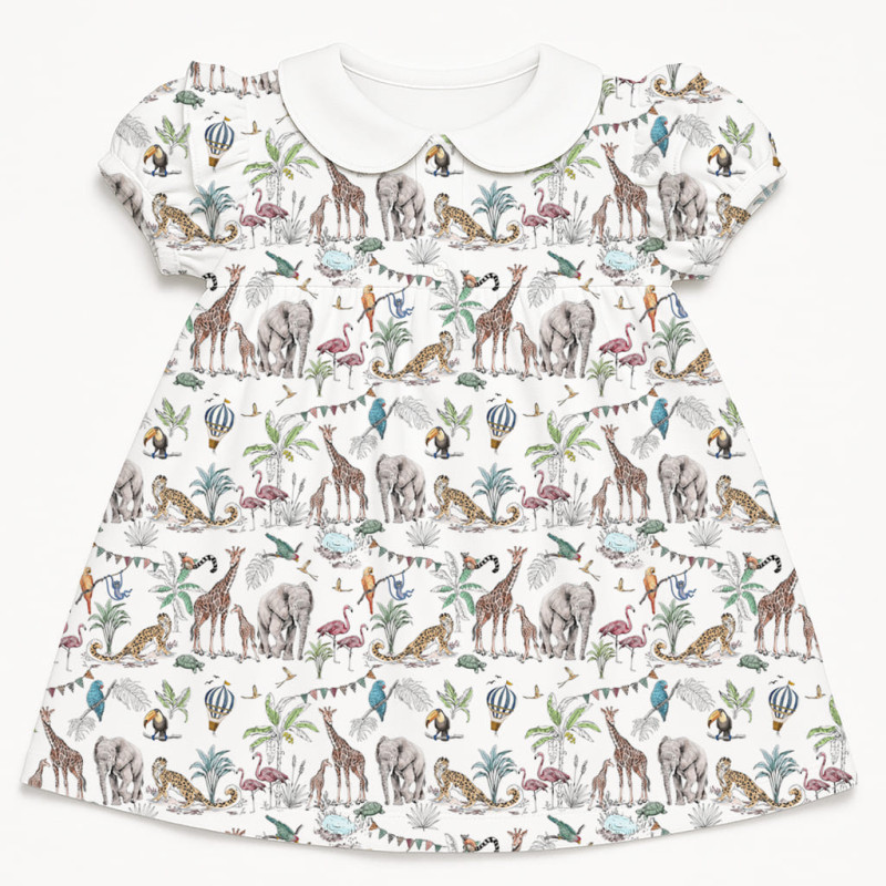 Supima Cotton Night Dress with Ruffle DR019CL MADAGASKAR Supima Cotton Night Dress with Ruffle DR019CL MADAGASKAR