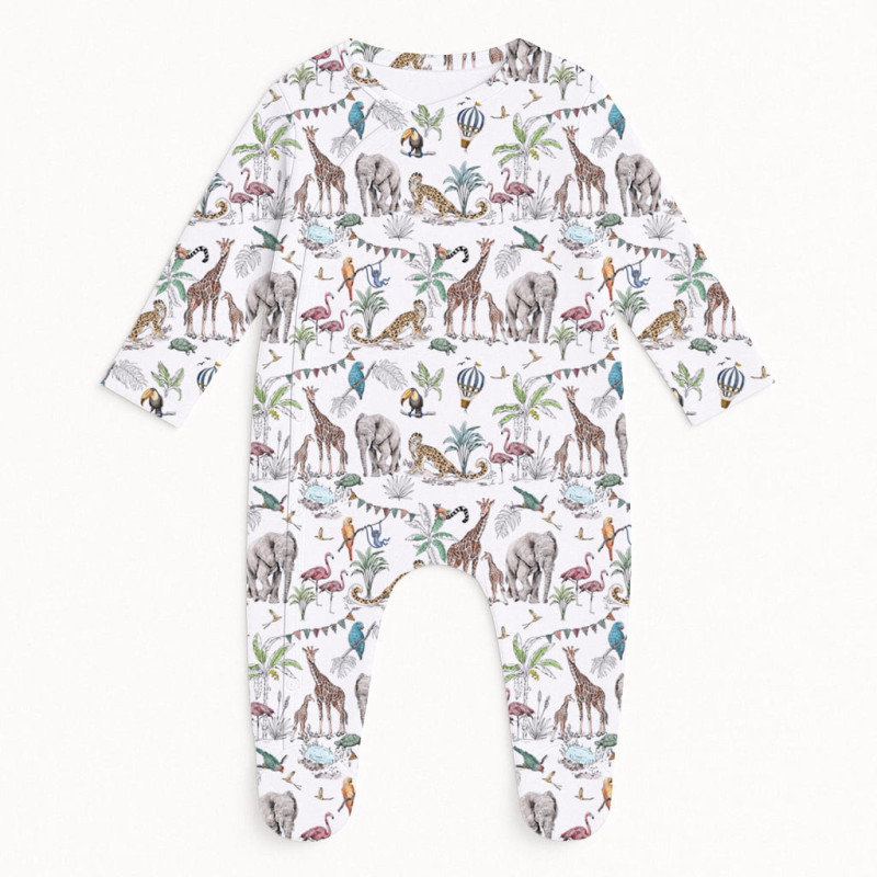 Babygrow for baby with Side Opening K020 MADAGASKAR Babygrow for baby with Side Opening K020 MADAGASKAR