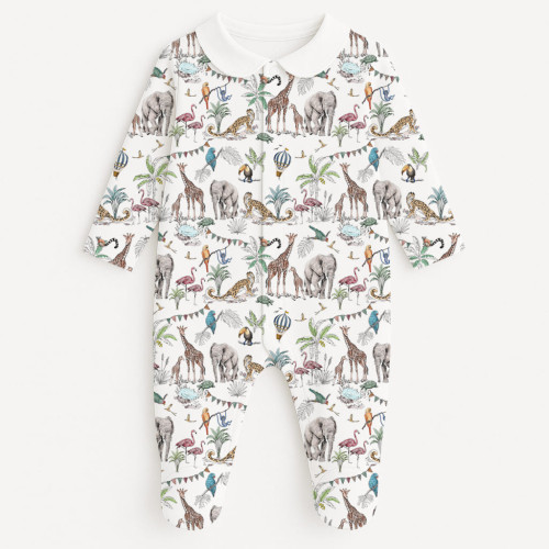 Babygrow with collar 100% p..