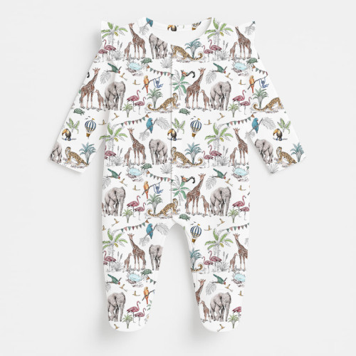 Babygrow with ruffles 100% ..