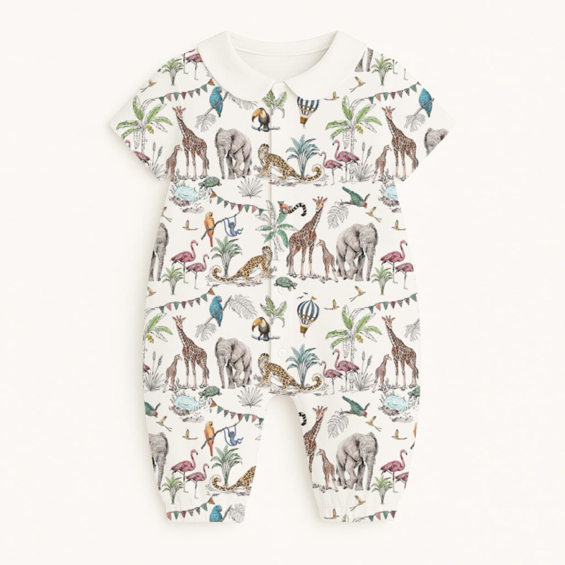 Long Supima Cotton Shortie with Sleeves and Collar R017CL MADAGASKAR Long Supima Cotton Shortie with Sleeves and Collar R017CL MADAGASKAR