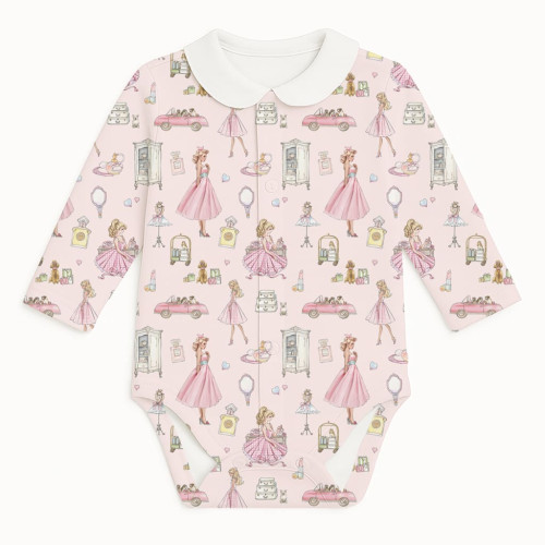 Printed Long-Sleeve Front F..