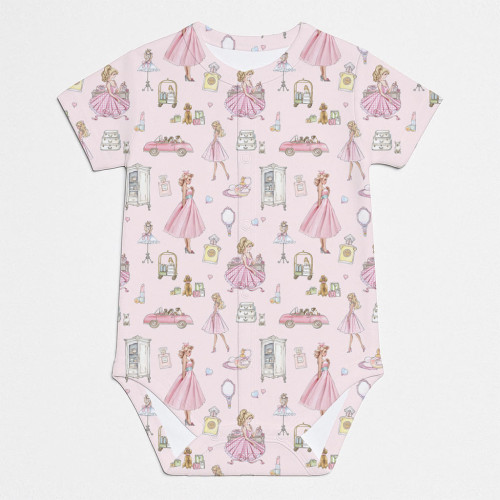 Printed Short-Sleeve Front ..