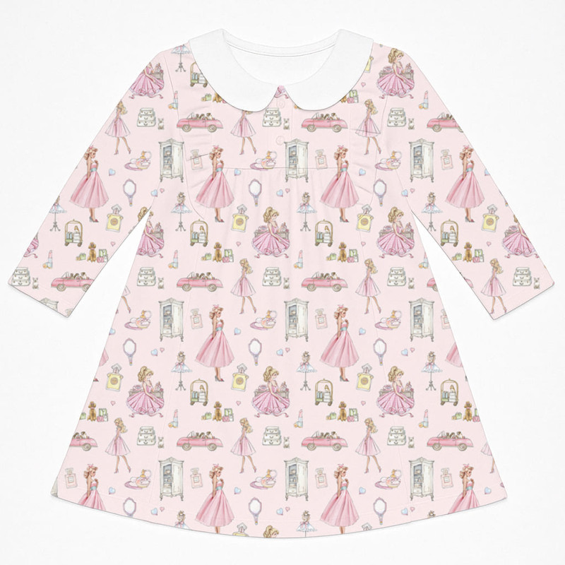 Charming Long-Sleeved Dress with Ruffles and Collar DR016CL MON CHERIE Charming Long-Sleeved Dress with Ruffles and Collar DR016CL MON CHERIE