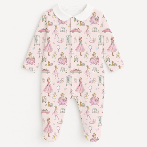 Babygrow with collar 100% p..