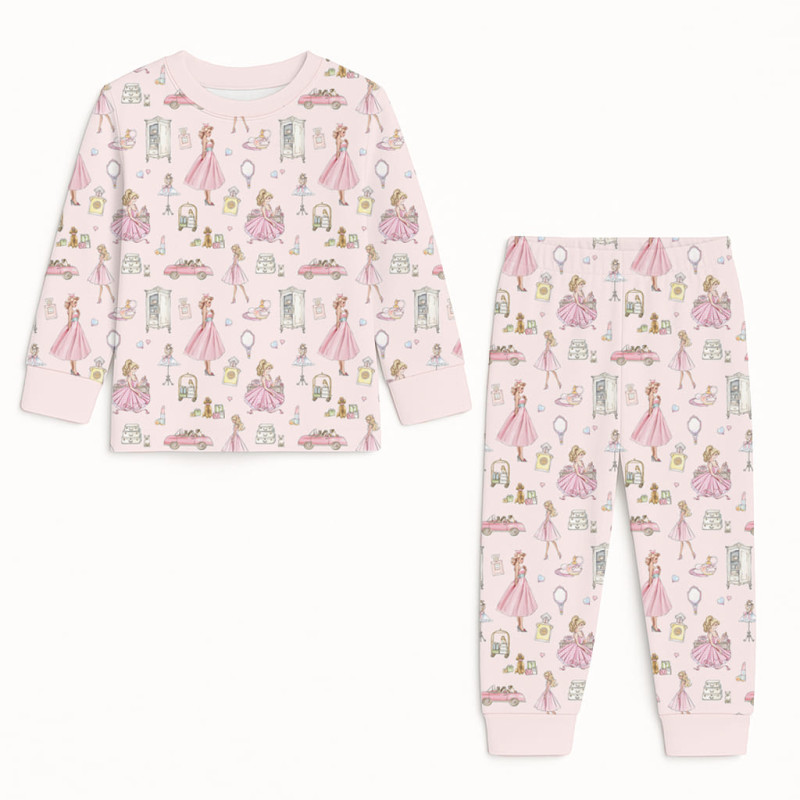Pyjama long sleeve 100% organic pima Cotton PJ001 MON CHERIE