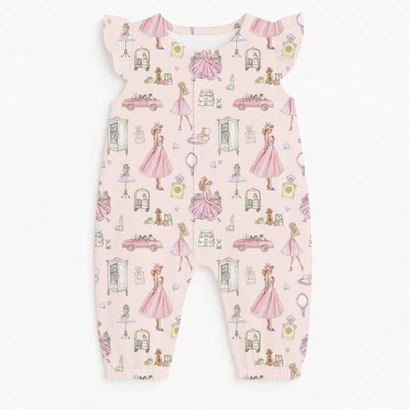 Supima Cotton Long Shortie with Ruffles – R011 MON CHERIE