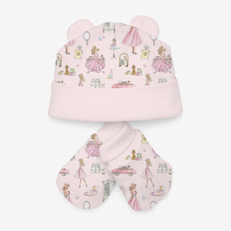 Hat and Mittens Set010 MON CHERIE