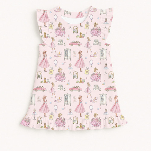 Frill Trim Sleeveless Top f..
