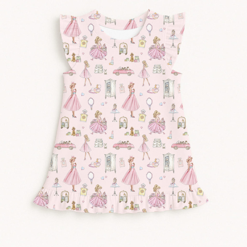 Frill Trim Sleeveless Top for Girls TSH003 MON CHERIE Frill Trim Sleeveless Top for Girls TSH003 MON CHERIE