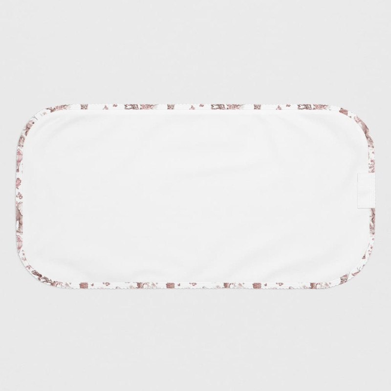Burpy Bib BB009 – Organic Supima Cotton Pink Toile Africa Burpy Bib BB009 – Organic Supima Cotton Pink Toile Africa