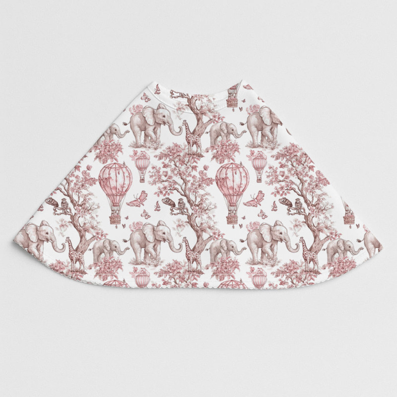 Burpy Bib BB010 – Organic Supima Cotton Pink Toile Africa Burpy Bib BB010 – Organic Supima Cotton Pink Toile Africa