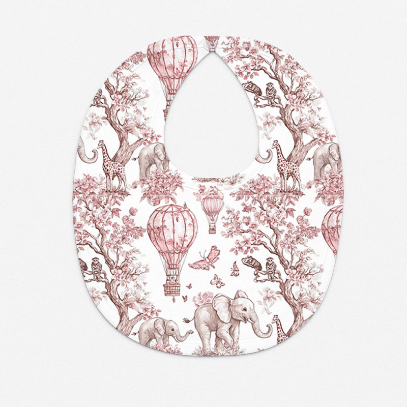 Нагрудник с отделкой BIB005 Pink Toile Africa