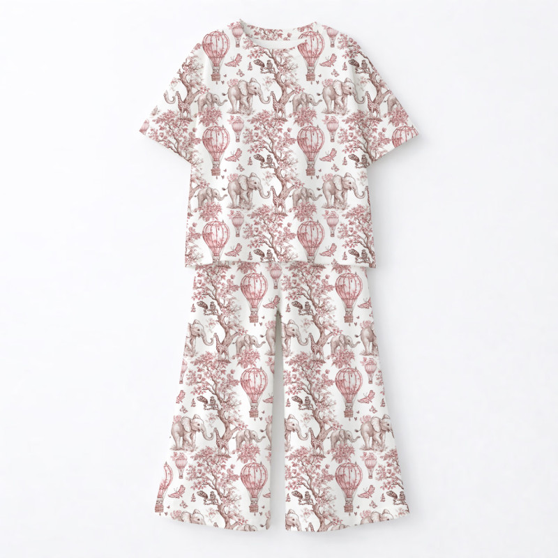 Children’s Set with Oversized T-Shirt and Palazzo Pants PJ030 100% Pima Cotton Children’s Set with Oversized T-Shirt and Palazzo Pants PJ030 100% Pima Cotton