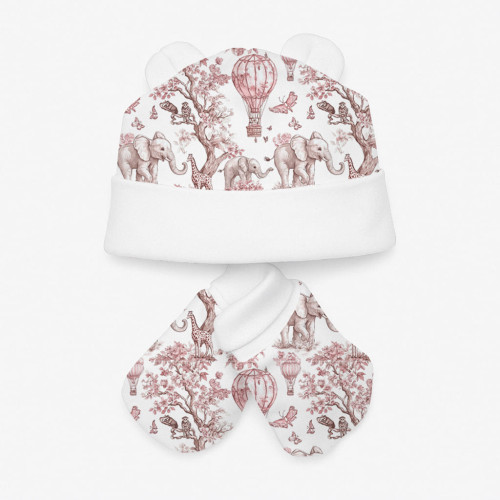 Hat and Mittens Set010 Pink..
