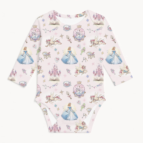Printed Long-Sleeved Bodyve..