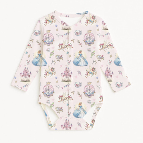 Printed Long-Sleeve Front F..