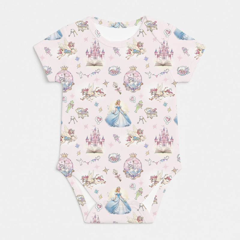 Printed Short-Sleeve Bodyvest for Babies BSHL001 ROSEMARY Printed Short-Sleeve Bodyvest for Babies BSHL001 ROSEMARY