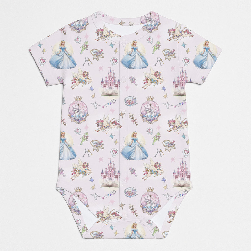 Боді Передня застібка з коротким рукавом для немовлят BSHL009 ROSEMARY