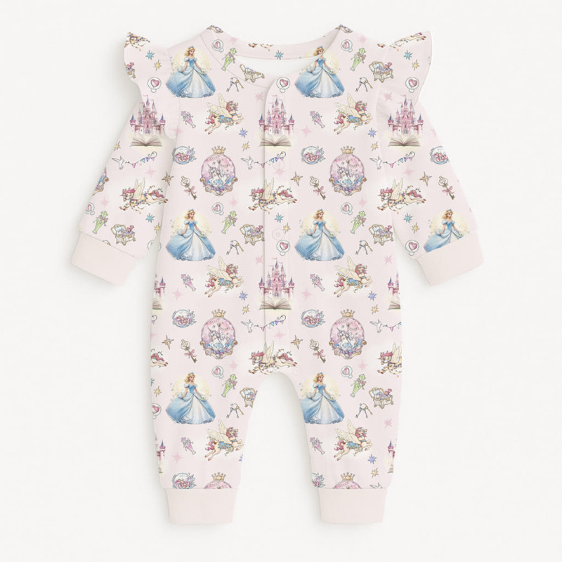Long sleeve Romper for baby with ruffles K070 ROSEMARY Long sleeve Romper for baby with ruffles K070 ROSEMARY