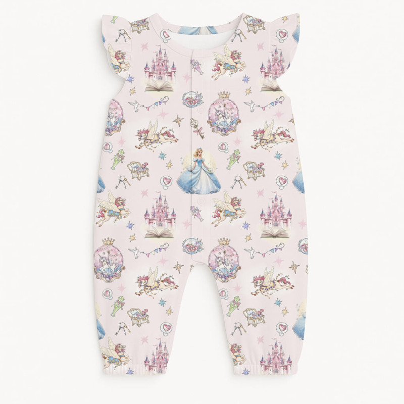 Supima Cotton Long Shortie with Ruffles – R011 ROSEMARY