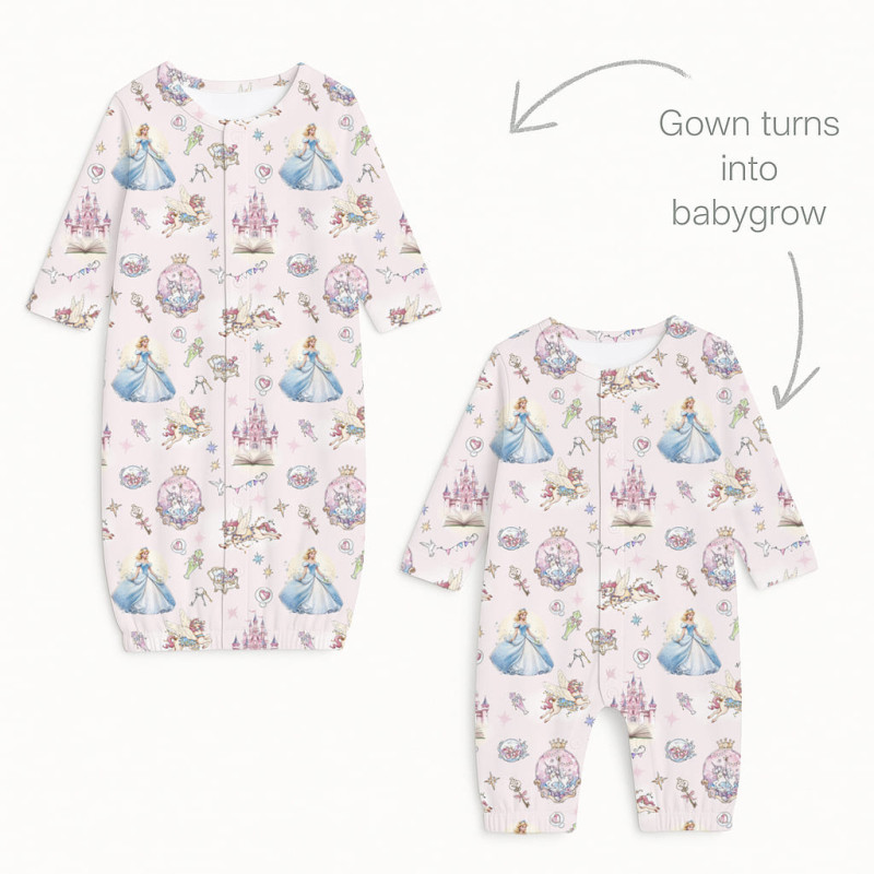 Baby converter gown TR001 ROSEMARY Baby converter gown TR001 ROSEMARY