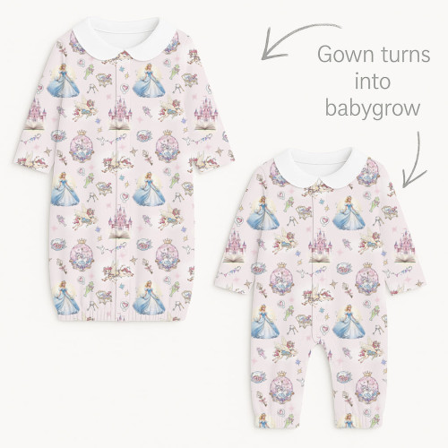 Baby converter gown with co..