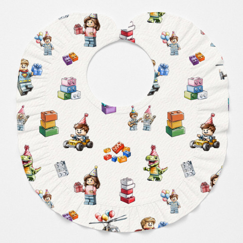 Baby Bib with Ruffles for g..