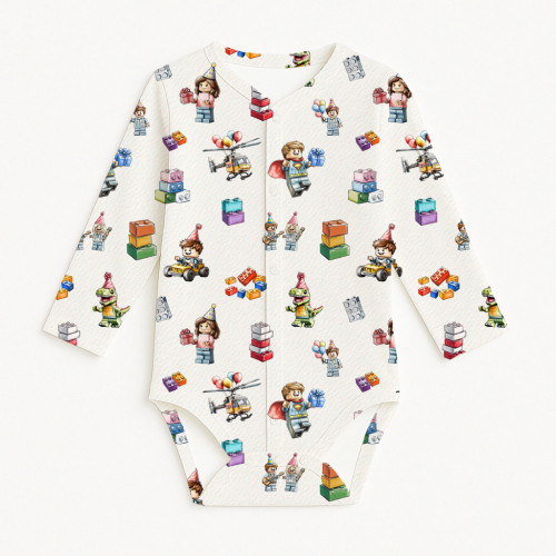 Printed Long-Sleeve Front F..