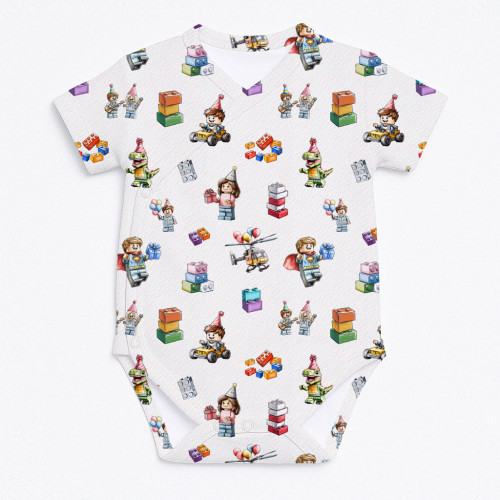 Printed Short-Sleeve Kimono..