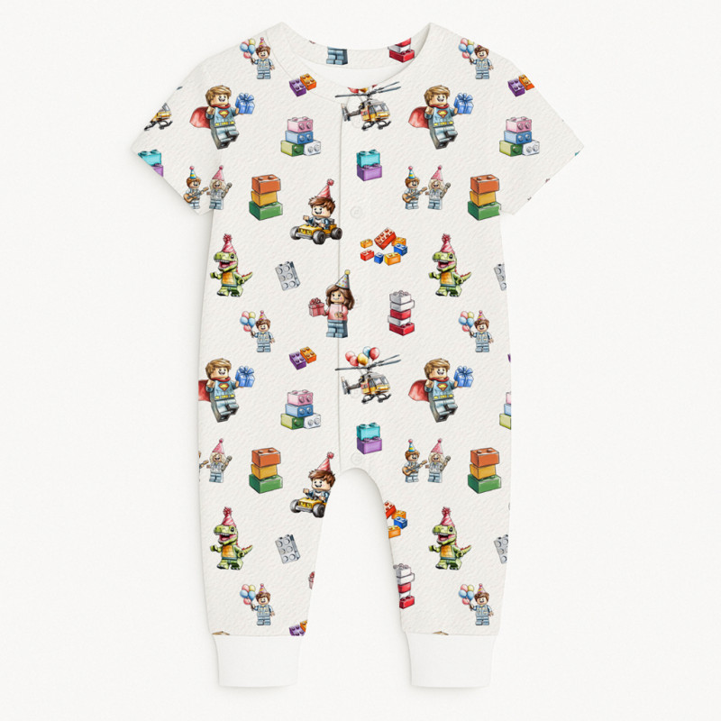 Romper Short sleeve K061 BLOCK PARTY
