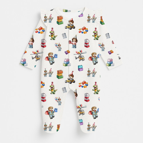 Babygrow with ruffles 100% ..