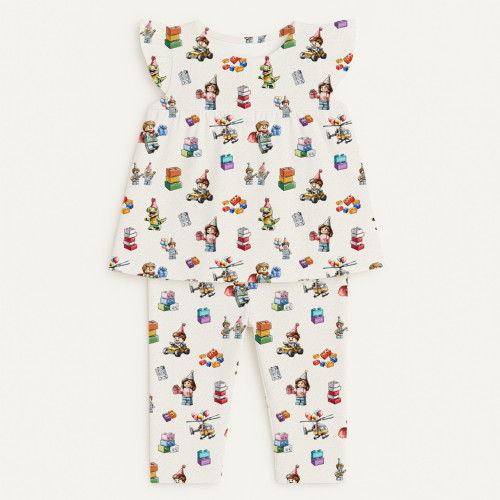 Yoke Girls Pyjama 100% orga..