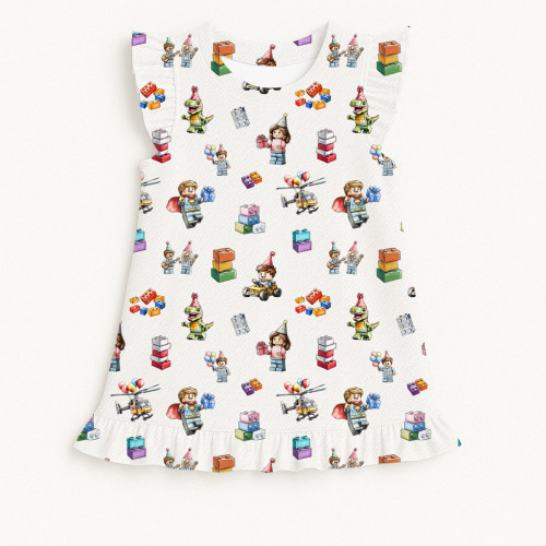 Frill Trim Sleeveless Top f..