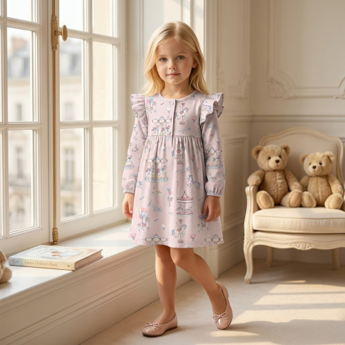 Charming Long-Sleeved Night..