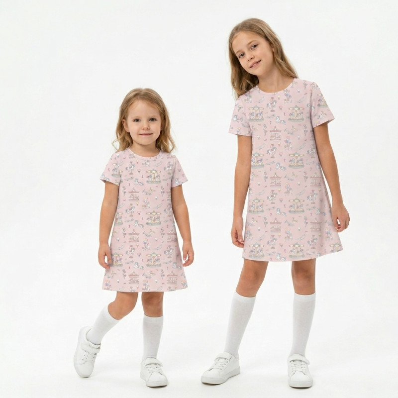 Pyjama short sleeve 100% organic pima Cotton DR020 BONBON PINK Pyjama short sleeve 100% organic pima Cotton DR020 BONBON PINK